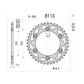 KIT DI TRASMISSIONE ORIGINALE DID - PIGNONE 15 - CORONA 37 - CATENA DID 428 D 104 MAGLIE - HONDA  125 CB X  (1980-1985) -CB 125 S (1983-1985) - CB 125 J (1979-1982)