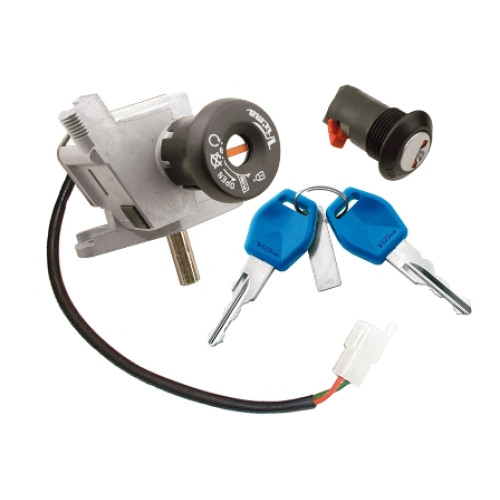 Kit serrature completo 1° equipaggiamento per APRILIA Scarabeo 125 (03), Scarabeo (Motor Rotax) 125 (99-03), Scarabeo (Motor Rotax) 150 (99-03), Scarabeo 200 (03), Scarabeo (Motor Rotax) 200 (99-03)