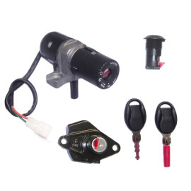 Kit serrature completo 1° equipaggiamento per APRILIA Sport City 125 (04-08), Sport City 200 (04-08), Sport City Euro3 250 (06-08)