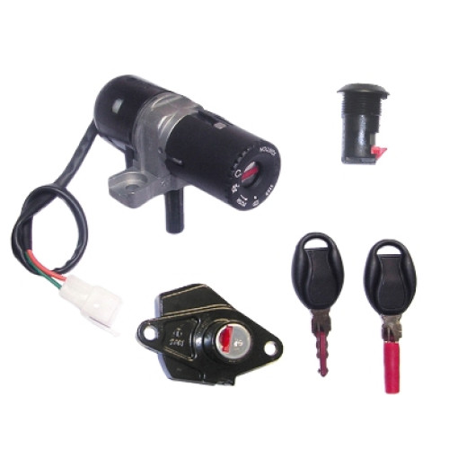 Kit serrature completo 1° equipaggiamento per APRILIA Sport City 125 (04-08), Sport City 200 (04-08), Sport City Euro3 250 (06-08)