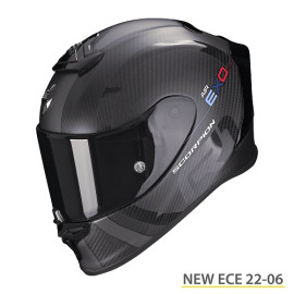 CASCO SCORPION EXO-R1 MG EVO CARBON AIR MATT BLACK - DARK SILVER