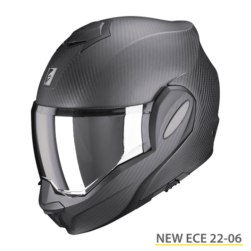CASCO MODULARE  Scorpion Exo Tech Evo Carbon Nero Opaco