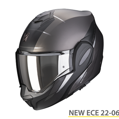 CASCO MODULARE Scorpion Exo Tech Evo Primus Matt Silver Black
