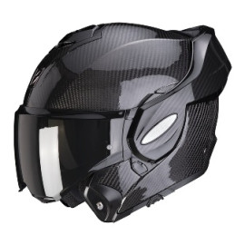 CASCO MODULARE  Scorpion Exo Tech Evo Carbon Nero Lucido