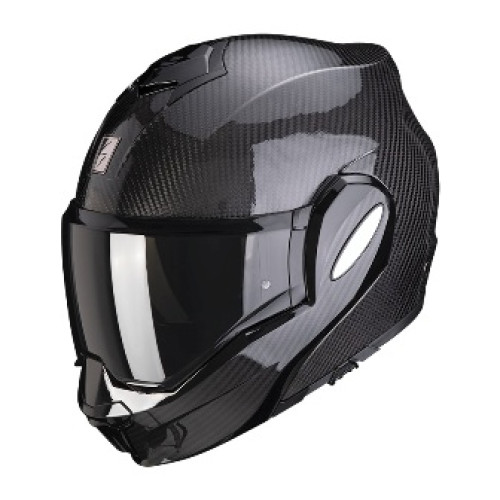 CASCO MODULARE  Scorpion Exo Tech Evo Carbon Nero Lucido