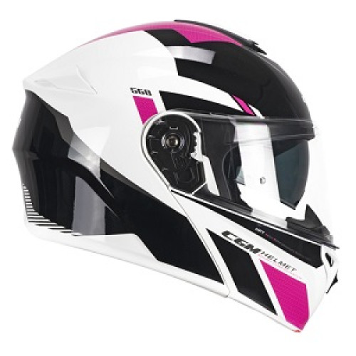 CASCO CGM MODULARE  BER SPORT 568S Nero Fucsia Fluo