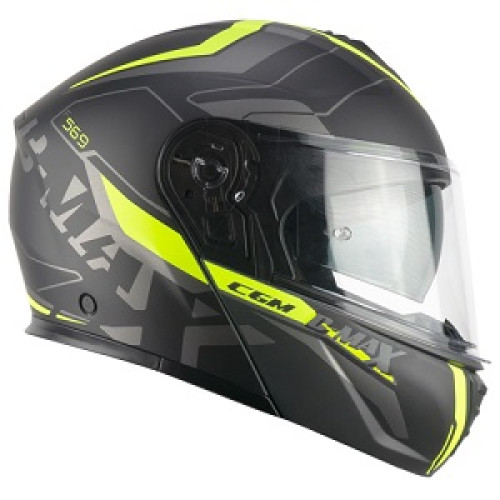 CASCO CGM MODULARE C-MAX CITY 569G NERO GIALLO FLUO