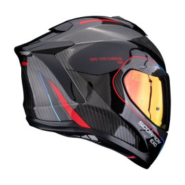 CASCO INTEGRALE IN CARBONIO SCORPION EXO-1500 Carbon Air MUNDI BLACK - RED