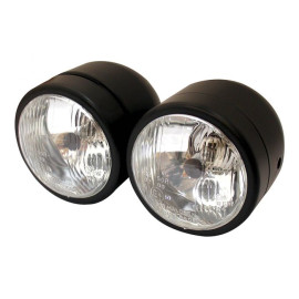 Gruppo Ottico Anteriore 12v60/55w  Omologati Diametro 11cm colore nero