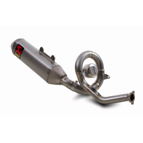 FUORI PRODUZIONE - Scarico Completo Akrapovic RACING con Terminale Esagonale full Titanio fondello in titanio e DB-Killer NON Omologato YAMAHA YZ 450 F 112 decibel (2010/2013)