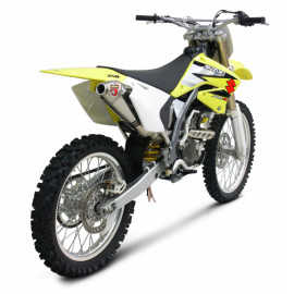 Terminale di scarico Akrapovic SPLIT-ON Ovale full Titanio con DB-Killer NON Omologato SUZUKI RMZ 250 (2004/2006)
