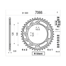 KIT TRASMISSIONE DID PIGNONE 15 CORONA 43 CATENA 50-VX 108 MAGLIE RAPPORTI MODIFICATI -1 PIGNONE SUZUKI GSX R 750 (1996-1997)