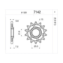 Kit GP Racing DID Passo 520  Pignone 16, Corona 43 Denti, Catena  520 ERV3 G&G 116 MAGLIE per SUZUKI GSX-R 600 (2011-2014)