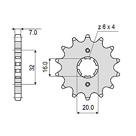 KIT Trasmissione DID - PIGNONE 13 - CORONA 48 - CATENA 428-VX 132 MAGLIE - RAPPORTI MODIFICATI -1 DI PIGNONE YAMAHA YZF-R 125 (2008/2014)