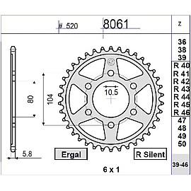 Kit GP Racing DID Passo 520, Pignone 15, Corona 40 Denti, CATENA DID 520-ERV3 G&G 108 MAGLIE per KAWASAKI 600 ZX-6R NINJA - 636 (ZX 600G - ZX 600J) (1998-2002) - ZZR 600 (ZX600J4-8) #525 (2005-2008) - ZX-6R NINJA - ZX-6RR - 636 (2003-2004)
