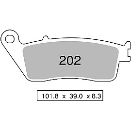 COPPIA PASTIGLIE FRENO NISSIN ST (sinterizzate) Anteriori