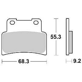 PASTIGLIE FRENO ANTERIORE SINTERIZZATE PER APRILIA DORSODURO 750 / 900  - YAMAHA MT 125 - YZF R 125