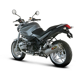 Terminale di scarico Akrapovic SPLIT-ON Ovale Titanio Omologato BMW R 1200 R (2005/2010)