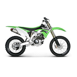 Scarico Completo Akrapovic EVOLUTION con Terminale Esagonale full Titanio e DB-Killer NON Omologato KAWASAKI KX 450 F (2009/2012>)