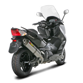 Scarico Completo Akrapovic RACING Esagonale in Acciaio Inox / Titanio con Catalizzatore e DB-Killer Omologato YAMAHA T-MAX 500 (2012>)