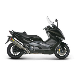 Scarico Completo Akrapovic RACING Esagonale in Acciaio Inox / Titanio con Catalizzatore e DB-Killer Omologato YAMAHA T-MAX 500 (2012>)