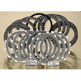 DISCHI FRIZIONE CONDUTTORI + CONDOTTI  NEWFREN PER HONDA CRF 100 F (2004-2007)