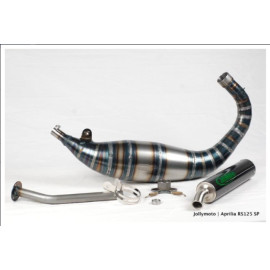 Scarico Completo Jolly Moto per APRILIA 2 TEMPI RS125 SP 1995-2012  JOLLYMOTO EXHAUST TERMINALE IN ALLUMINIO