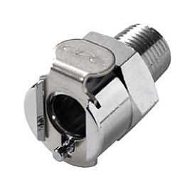 Attacco Innesto Rapido  Benzina FEMMINA in OTTONE cromato 3/8