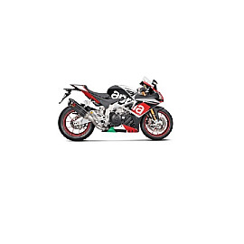 Terminale di scarico AKRAPOVIC Linea Slip on (Carbonio) NON OMOLOGATO per APRILIA RSV 4 (2015)