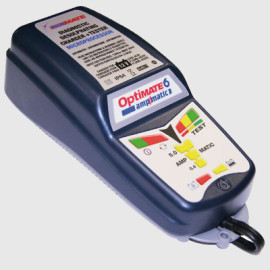 Carica Batterie Optimate 6 Moto- Auto TecMate  - 12V/0,4A-5,0A -