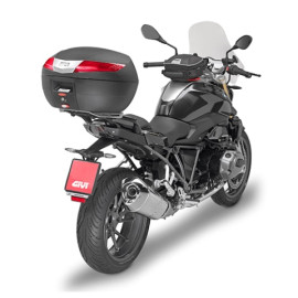 Bauletto MONOKEY® 40 lt. nero con catadiottri rossi