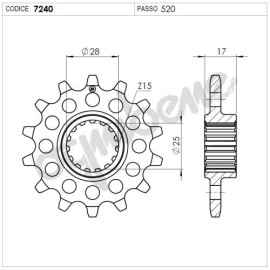 Kit di Trasmissione GP Racing DID Passo 520, Pignone 16, Corona in Ergal 41 Denti, CATENA DID  520 ERV7 G&G 114 MAGLIE  per DUCATI 1100 PANIGALE V4 S (2018>)
