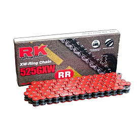 CATENA RK 525GXW 120 MAGLIE CLF COLORE ROSSA CON XW-RING