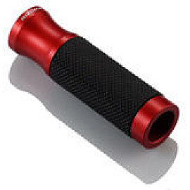 MANOPOLE UNIVERSALI  RIZOMA SPORT LINE COLORE-NERO-ROSSO la coppia (due manopole) - ø 22 mm