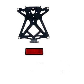 Kit Porta targa LIGHTECH regolabile con catadiottro per KTM RC 125/200/390 (2017>)