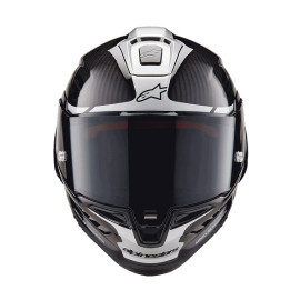 CASCO ALPINESTARS SUPERTECH R10 ELEMENT - BLACK CARBON SILVER BLACK GLOSSY