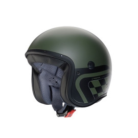 CASCO JET CABERG FREERIDE X DAYTONA MATT MILITARY GREEN /  BLACK / SILVER