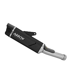 Terminale Indy Race EVO alluminio "Dark" con fondello carby Omologato per HONDA CB 1000 HORNET (2025-2026)