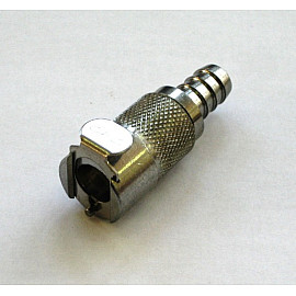 Attacco Innesto Rapido  Benzina FEMMINA in OTTONE cromato dritto - 3/8