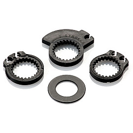 MANOPOLE UNIVERSALI  RIZOMA SPORT LINE COLORE-NERO-NERO la coppia (due manopole) - ø 22 mm