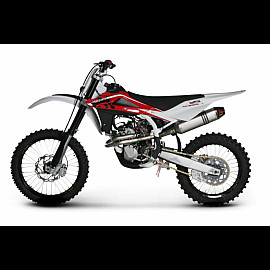 Scarico Completo Akrapovic EVOLUTION con Terminale Esagonale full Titanio e DB-Killer NON Omologato HUSQVARNA TC 250 (2009-2011)