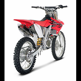 Coppia Terminale di scarico Akrapovic SPLIT-ON Ovale full Titanio con DB-Killer NON Omologato HONDA CRF 250 R (2006/2008)