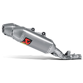 Coppia silenziatore Akrapovic fodero titanio Non Omologato 112 DB per HONDA CROSS CRF 250 R (2014-2015)