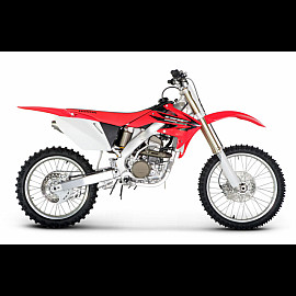 Coppia Terminale di scarico Akrapovic SPLIT-ON Ovale full Titanio con DB-Killer NON Omologato HONDA CRF 250 R (2006/2008)