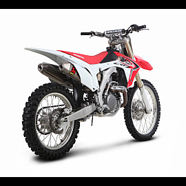 Copppia Sileniatore di scarico Akrapovic SPLIT-ON fodero Titanio con DB-Killer NON Omologato HONDA CRF 450 R 112 Decibel (2013>)