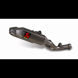 Copppia Sileniatore di scarico Akrapovic SPLIT-ON fodero Titanio con DB-Killer NON Omologato HONDA CRF 450 R 112 Decibel (2013>)