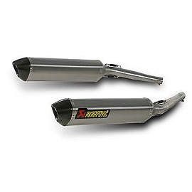 Coppia silenziatori Non Omologati fodero titanio fondello carbonio Akrapovic per YAMAHA TDM 900 (02/13)