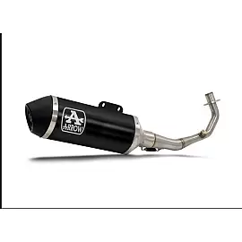 KIT COMPLETO TERMINALE URBAN ALLUMINIO DARK-INOX ARROW HONDA SH 150 (2024-2026)