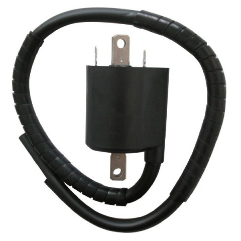 BOBINA ALTA TENSIONE GIAPPONESE F6T541 12V 4,2 Ohm - 2 FASTON - INT. FORI 80 mm - C/CAVO IN FUSIONE 15 cm. PER YAMAHA XVS 650 DRAGSTAR