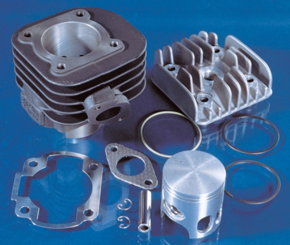 CILINDRO TESTATA GRUPPO TERMICO Ø 47 IN GHISA KIT YAMAHA AXIS / JOG - MALAGUTI F10 / F12 - APRILIA SR